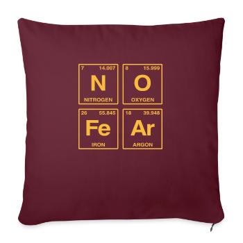 NO FEAR - with elements of the perdiode system - Sofa pillow with filling 45cm x 45cm - burgundy - Front