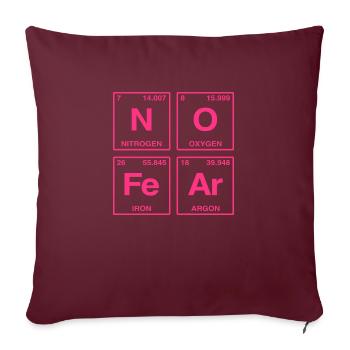 NO FEAR - avec des éléments du système de perdiode - Coussin et housse de 45 x 45 cm - bordeaux - Devant