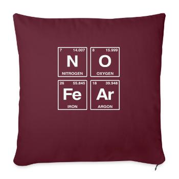 NO FEAR - with elements of the perdiode system - Sofa pillow with filling 45cm x 45cm - burgundy - Front