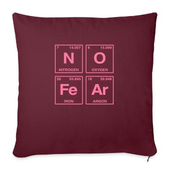NO FEAR - avec des éléments du système de perdiode - Coussin et housse de 45 x 45 cm - bordeaux - Devant