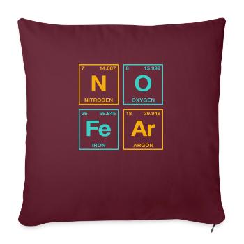 NO FEAR - avec des éléments du système de perdiode - Coussin et housse de 45 x 45 cm - bordeaux - Devant