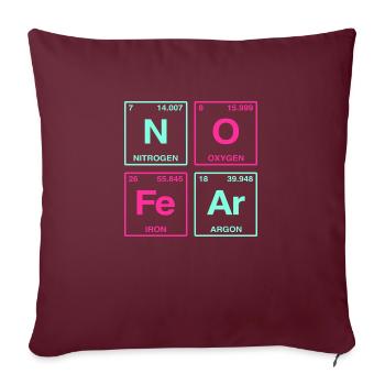 NO FEAR - avec des éléments du système de perdiode - Coussin et housse de 45 x 45 cm - bordeaux - Devant