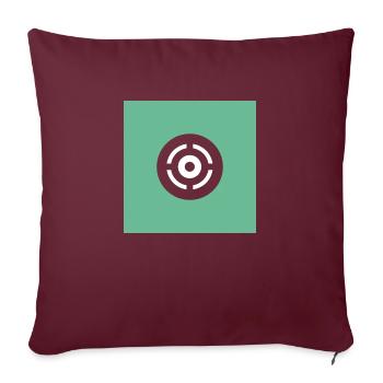 Shoot - Sofakissen mit Füllung 45 x 45 cm - Burgunderrot - Vorne