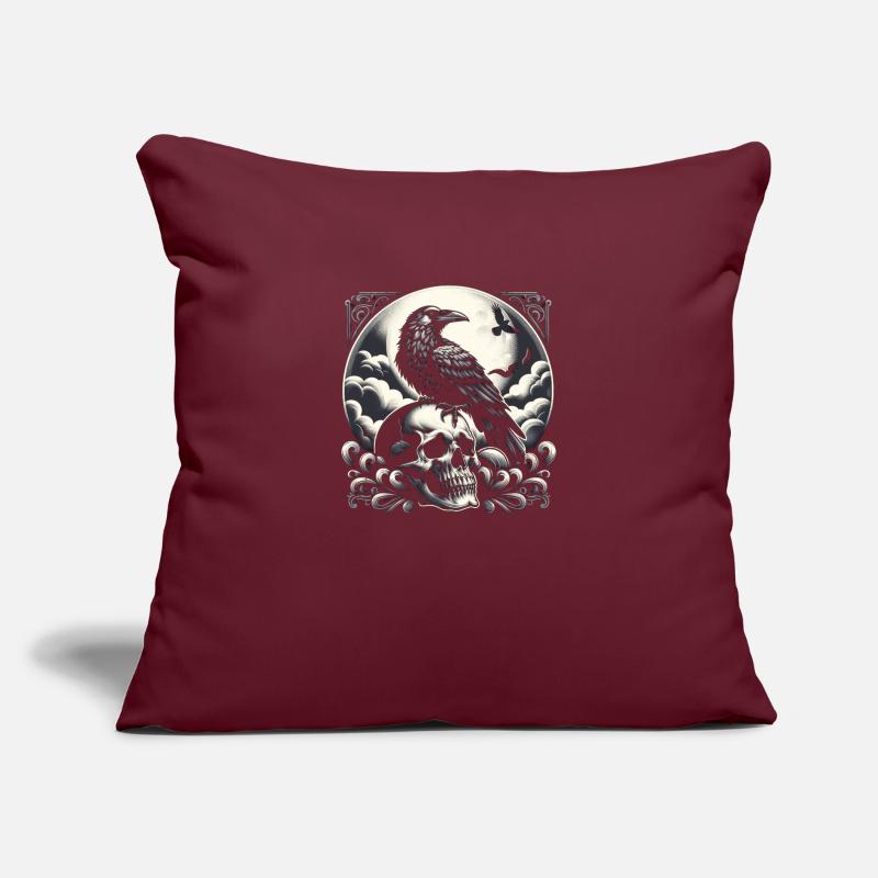 Éclipse du corvidé Coussin et housse de 45 x 45 cm