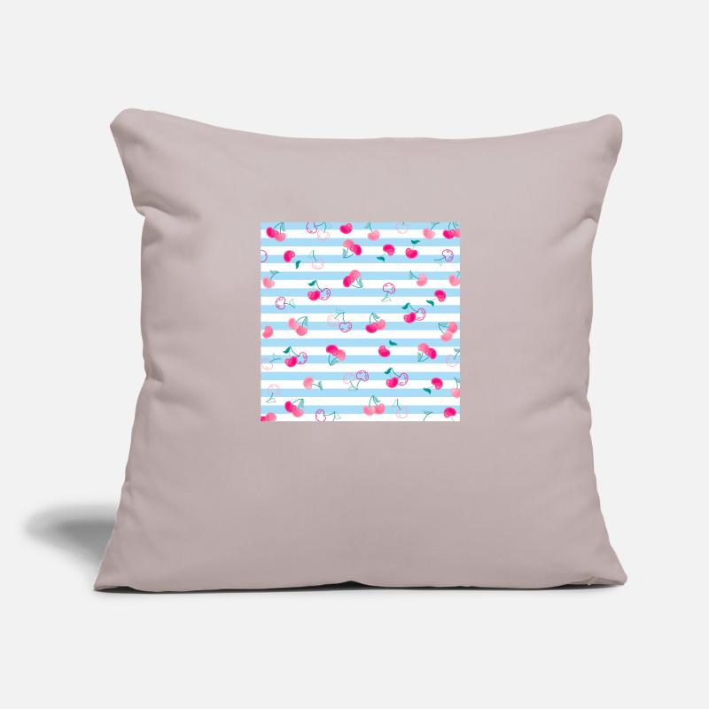 Kirsche Muster Cherry Pattern Sofakissen mit Füllung 45 x 45 cm