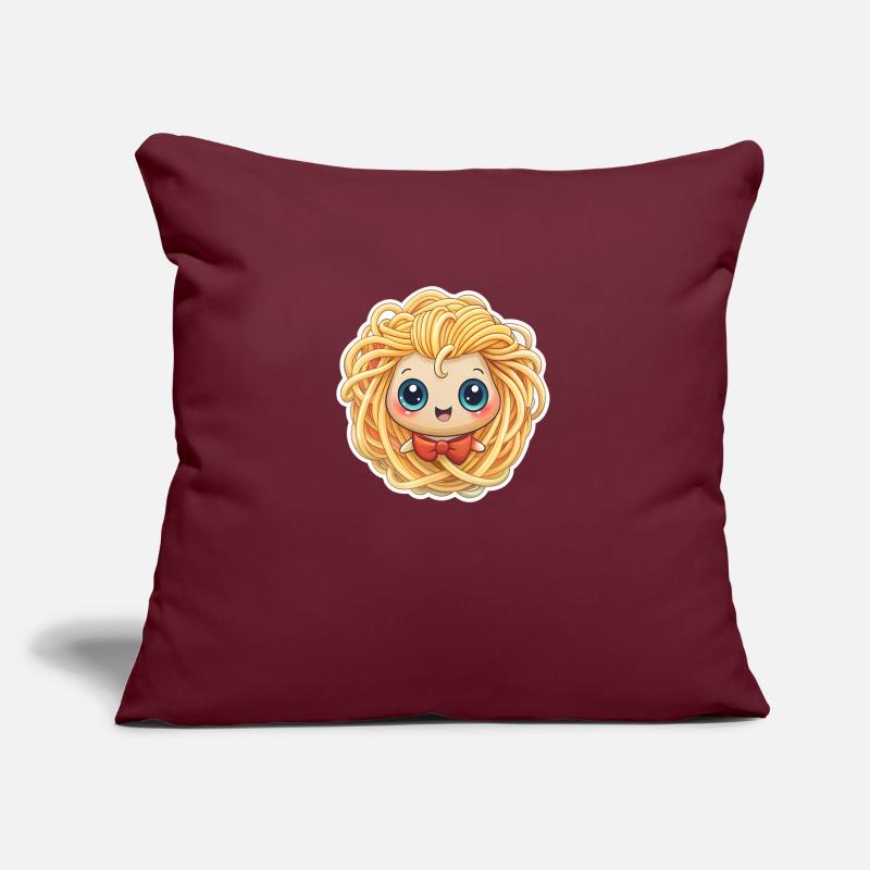 SPAGHETTI-MÄDCHEN Sofakissen mit Füllung 45 x 45 cm
