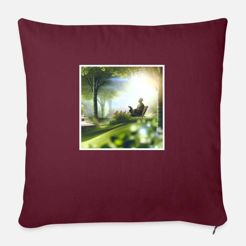 Selbstliebe - Sofakissen mit Füllung 45 x 45 cm - Burgunderrot