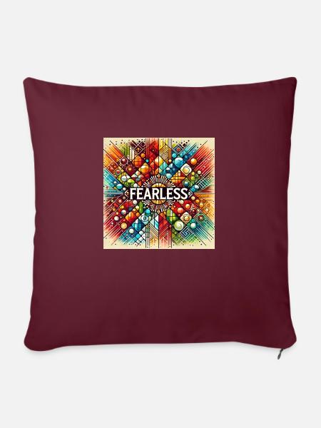 fearless - Sofakissen mit Füllung 45 x 45 cm - Burgunderrot