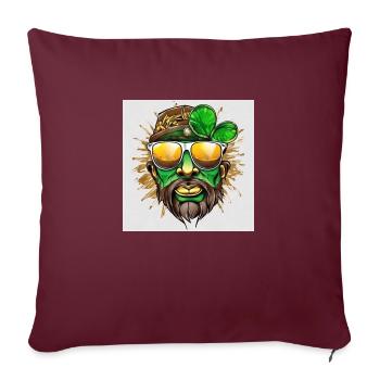 GOLDEN DIAMOND - Sofakissen mit Füllung 45 x 45 cm - Burgunderrot - Vorne