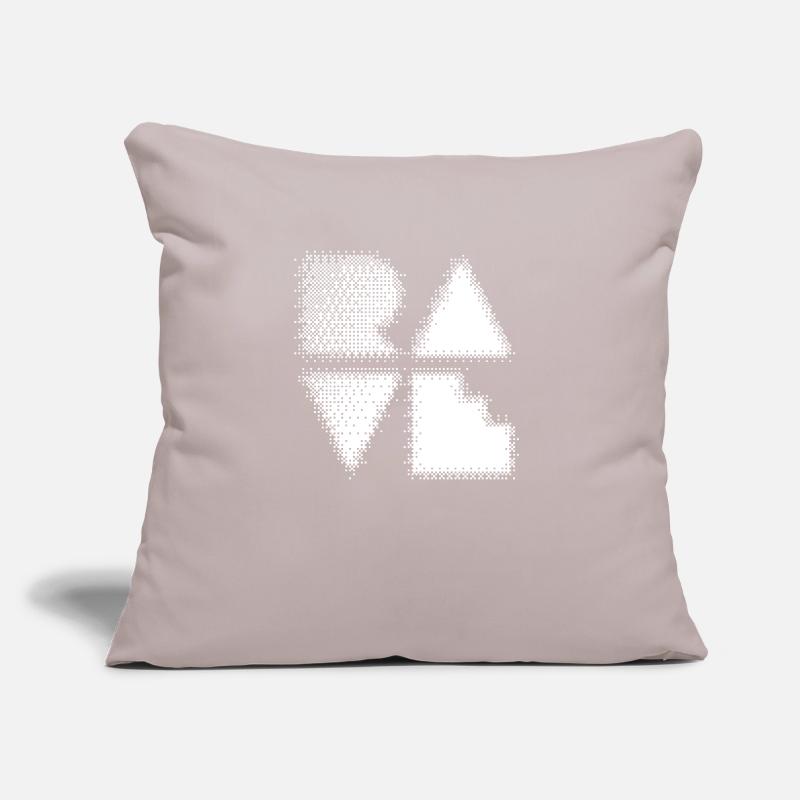 conception de logo rave bitmap Coussin et housse de 45 x 45 cm