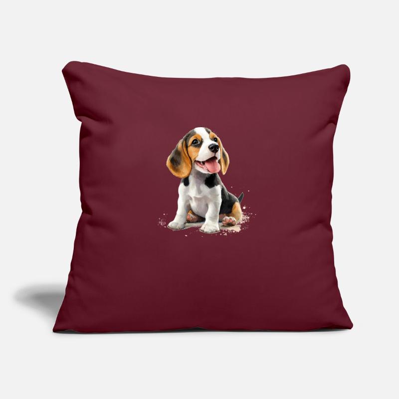 Chiot beagle Coussin et housse de 45 x 45 cm