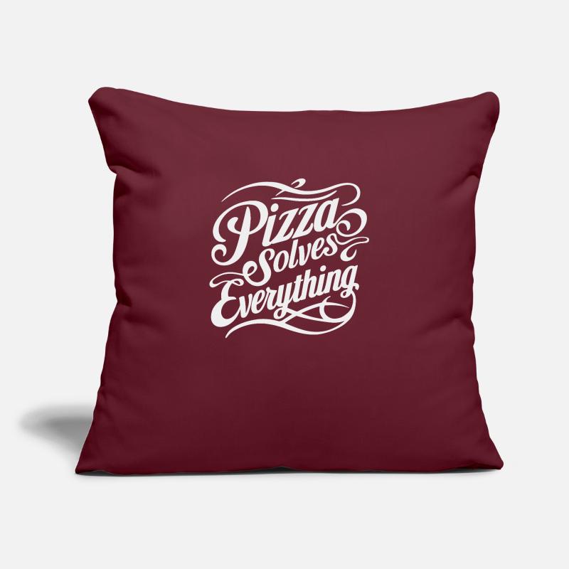 Pizza solves everything Sofa pillow with filling 45cm x 45cm