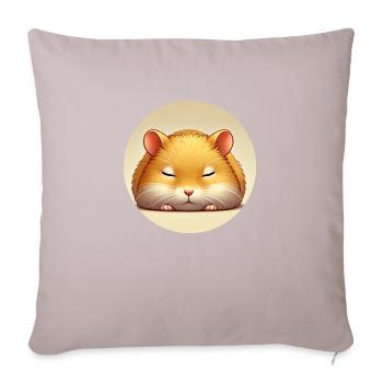 Hamster - Sofa pillow with filling 45cm x 45cm - light taupe - Front