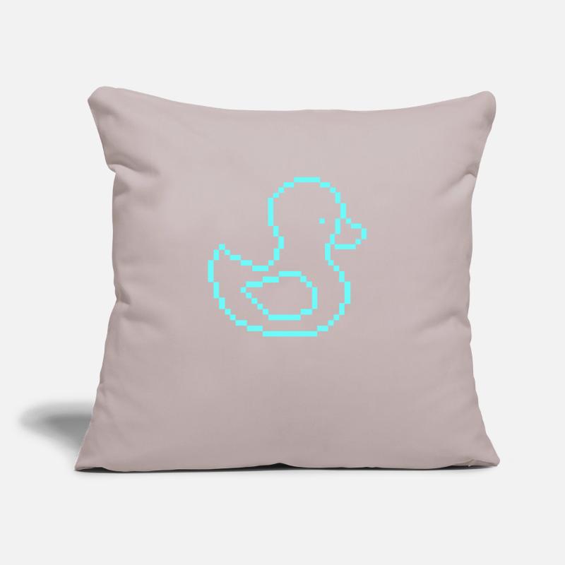 Canard de pixels 1 Coussin et housse de 45 x 45 cm