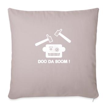 Doo da boom - Bassmusik - Sofakissen mit Füllung 45 x 45 cm - helles Taupe - Vorne
