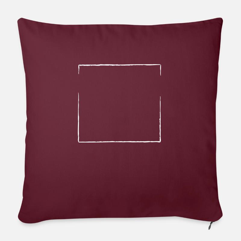 cadre ouvert Bordure blanche > VECTORGRAPHIC - Coussin et housse de 45 x 45 cm - bordeaux