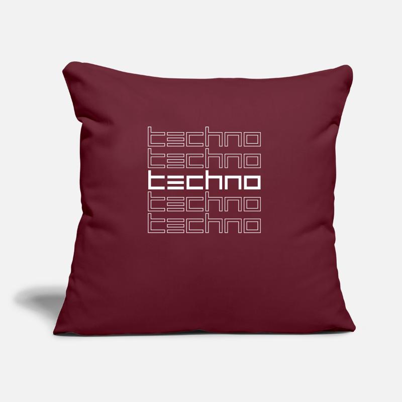 Conception de logo techno Coussin et housse de 45 x 45 cm