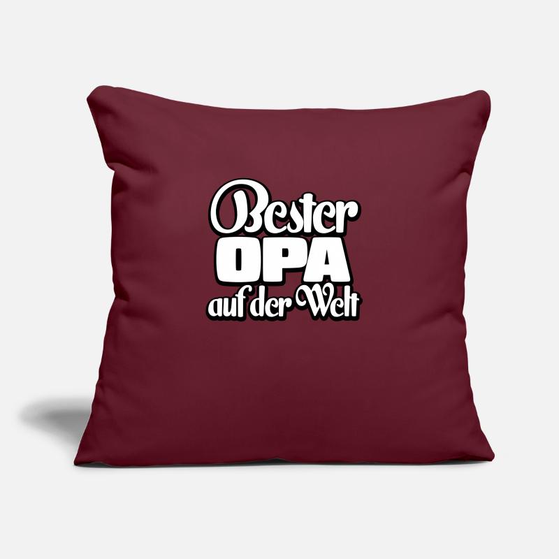 Bester Opa Spruch Geschenk Sofakissen mit Füllung 45 x 45 cm