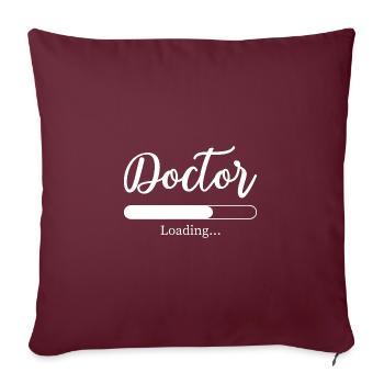 Arzt Doktor Medizinstudent Medizinstudentin Ärztin - Sofakissen mit Füllung 45 x 45 cm - Burgunderrot - Vorne
