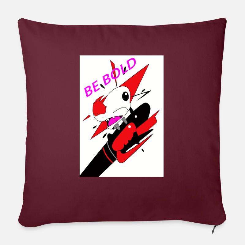 Vol abstrait - Coussin et housse de 45 x 45 cm - bordeaux