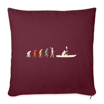 Kayak canoë Conception Evolution eau Paddle rivière - Coussin et housse de 45 x 45 cm - bordeaux - Devant