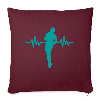 Haertbeat Basketball - USA - Team Sports - Hoops - Sofa pillow with filling 45cm x 45cm - burgundy - Front