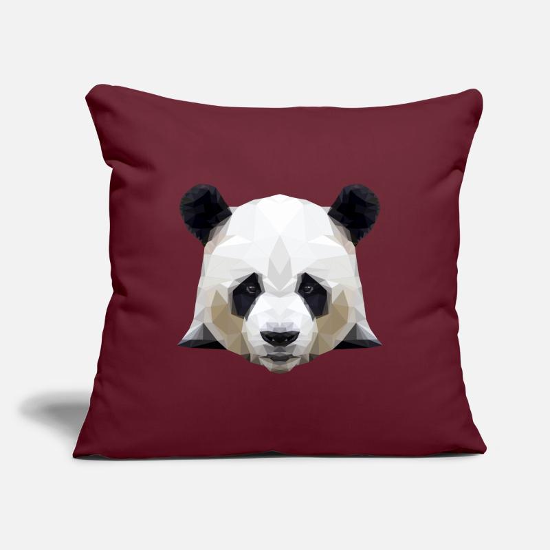 panda graphique - polygone de panda Coussin et housse de 45 x 45 cm