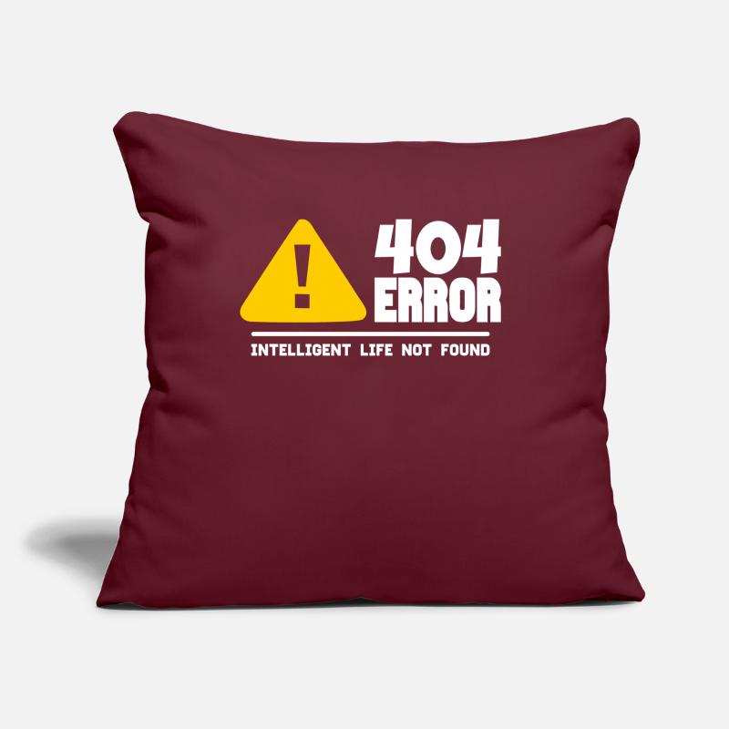 Ordinateur et programmeur geek. 404 Erreurs Coussin et housse de 45 x 45 cm