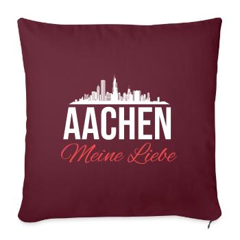 Aachen Deutschland Aachener Dom Germany - Sofakissen mit Füllung 45 x 45 cm - Burgunderrot - Vorne