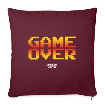 T-Shirt fin de parties - Coussin et housse de 45 x 45 cm - bordeaux - Devant