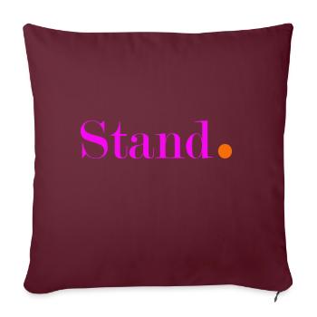 Point de vue 3 - Coussin et housse de 45 x 45 cm - bordeaux - Devant