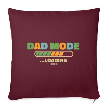 Dad Mode Shirt - Sofakissen mit Füllung 45 x 45 cm - Burgunderrot - Vorne