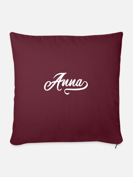 Anna - Sofakissen mit Füllung 45 x 45 cm - Burgunderrot