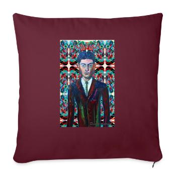 kafka - Sofakissen mit Füllung 45 x 45 cm - Burgunderrot - Vorne