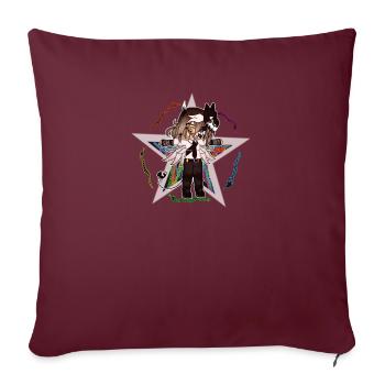 Conception principale de Venoms - Coussin et housse de 45 x 45 cm - bordeaux - Devant