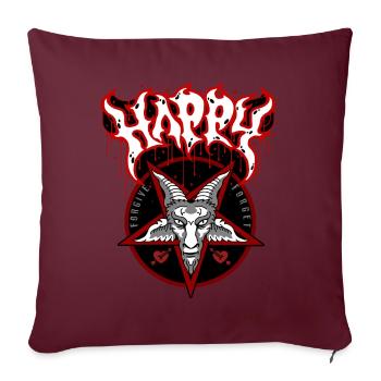 CONTENT - Coussin et housse de 45 x 45 cm - bordeaux - Devant