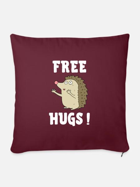 free hugs - Sofakissen mit Füllung 45 x 45 cm - Burgunderrot