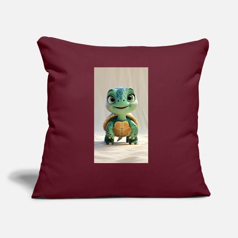 Whimsical 3D Animated Turtle Sofa pillow with filling 45cm x 45cm