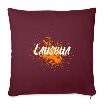 Lausbua Lausbub Dorfkind Bayern Sohn Tracht - Sofakissen mit Füllung 45 x 45 cm - Burgunderrot - Vorne