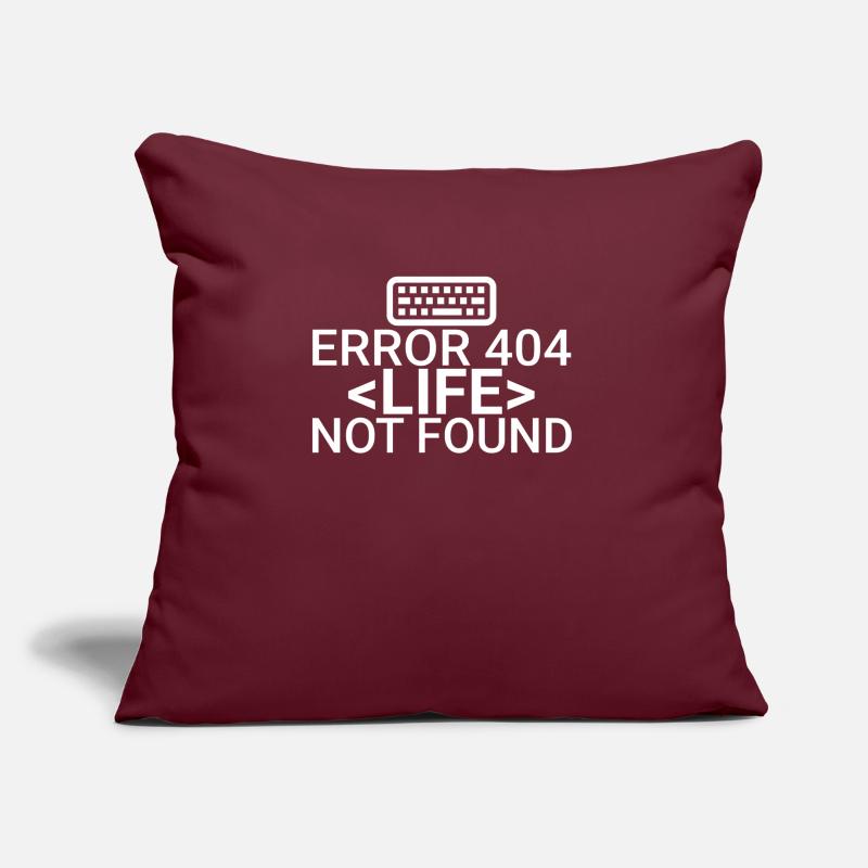 "Software Developer Life Error | Programmer" Sofa pillow with filling 45cm x 45cm