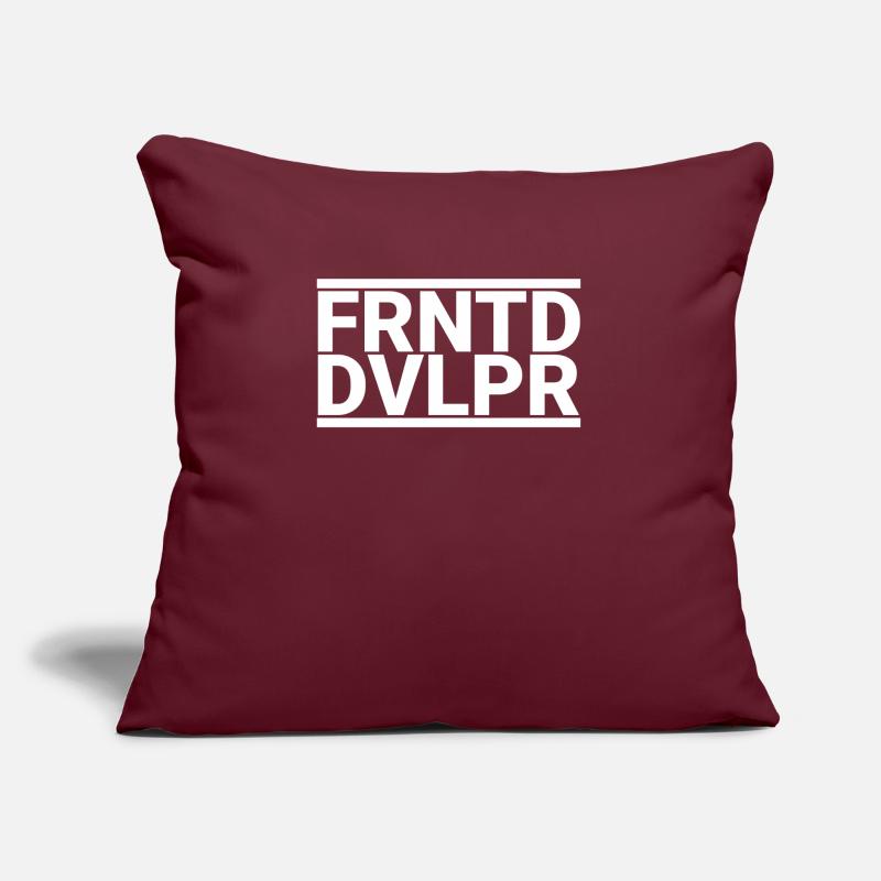 "Frontend Developer | Programmierer" Sofakissen mit Füllung 45 x 45 cm