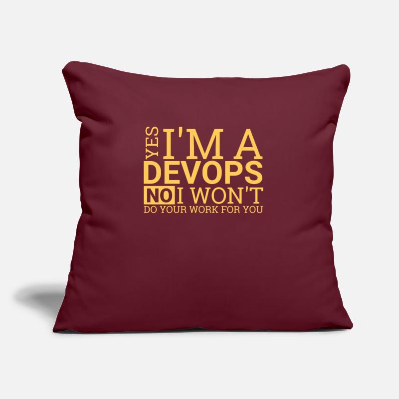 DevOps Work | Software Development" Sofa pillow with filling 45cm x 45cm