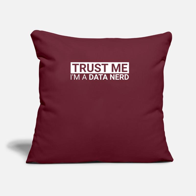 "Data Nerd Trust | Data Science" Sofa pillow with filling 45cm x 45cm