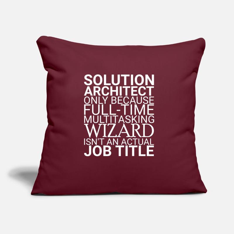 Solution Architect Wizard | Solution Architecture Sofa pillow with filling 45cm x 45cm