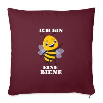 Ich Bin Eine Biene Imkerin Bienenflüsterin - Sofakissen mit Füllung 45 x 45 cm - Burgunderrot - Vorne