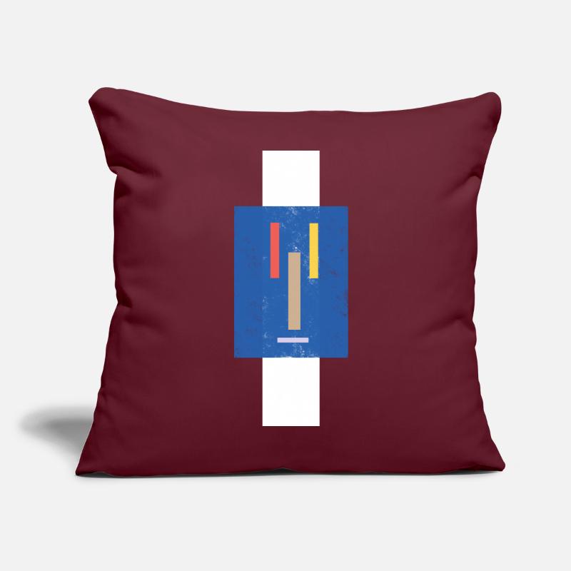 Abstraktes Gesicht auf Pullover Sofakissen mit Füllung 45 x 45 cm