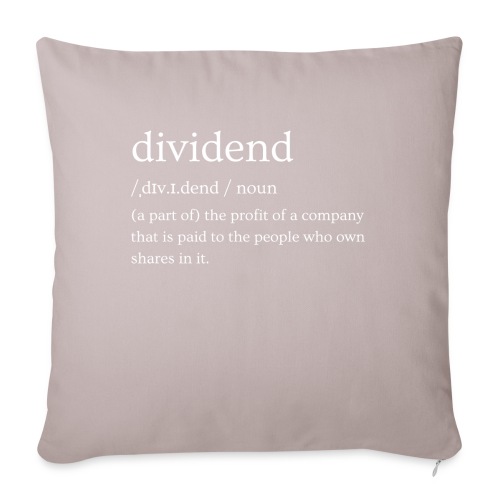 Dividend Definition - Sofa pillow with filling 45cm x 45cm