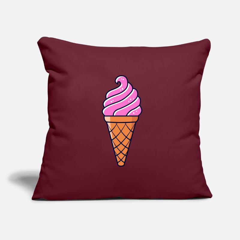 SOFTEIS EISCREME EISBECHER WAFFELEIS GIFT IDEA Sofa pillow with filling 45cm x 45cm