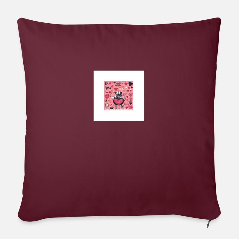 2FA2B8A8 21D0 47B4 98EF D0075AF880C2 - Sofakissen mit Füllung 45 x 45 cm - Burgunderrot