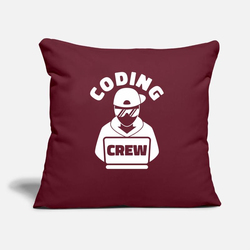 Entwickler Coder Programmierer Besatzung Sofakissen mit Füllung 45 x 45 cm